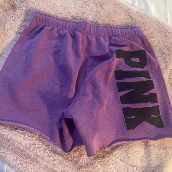 Pink XS campus drawstring sweat shorts - Picture 1 of 3
